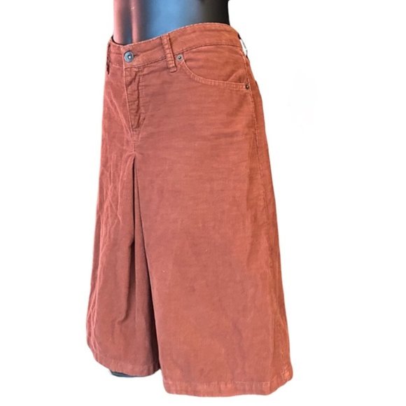 Zara Brown Corduroy A-line Skirt Size 8 - Picture 3 of 7